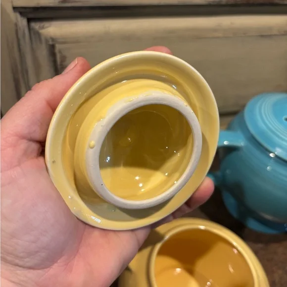 Yellow fiesta vintage  Teapot - Picture 4 of 6